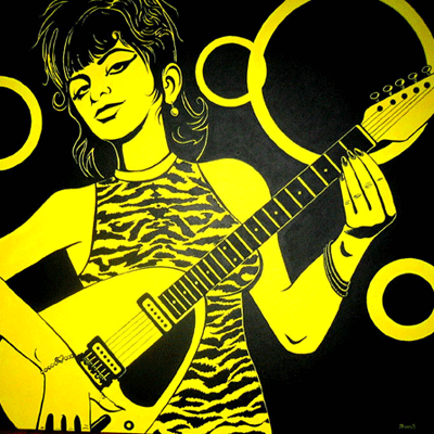 I Stole Brian Jones Guitar - 30x30 in. - Available