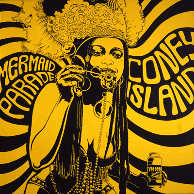Coney Island - 48x48 in. - $1250