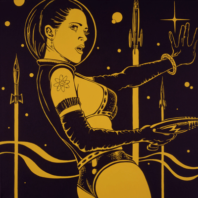 Ms. Telstar - 24x36 in. -SOLD-