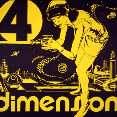 4th Dimension - 36x36 in. - SOLD- Limited Edition Silk Screen Prints - $50